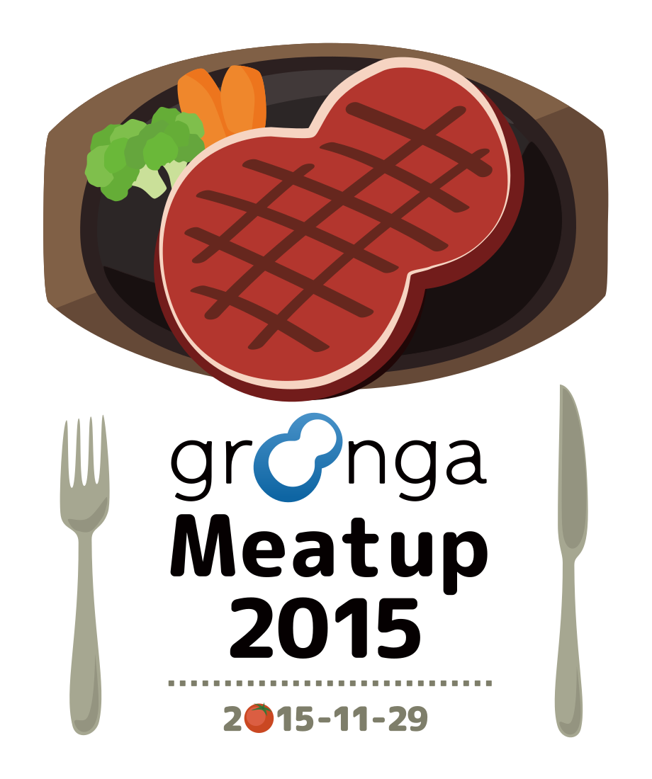 Groonga Meatup 2015 Tシャツ